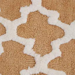 HOSTA HOMES Set of 2 Brown & White Printed Anti-Skid Doormats image 3