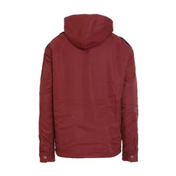 UNDER FOURTEEN ONLY Boys Maroon Solid Tailored Jacket image 2