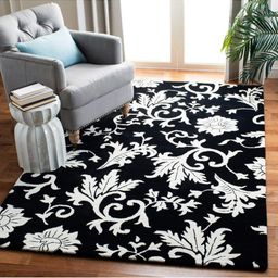 IMRA CARPET Black Ethnic Motifs Handmade Woollen Carpet-picture-8