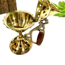 DSH Crafting Your Curiosity Gold & Brown Brass Doop Dani with Wooden Handle image 2