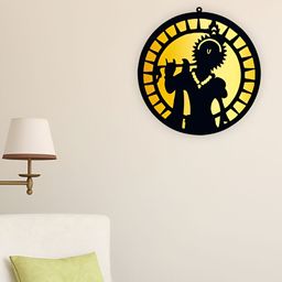 CVANU Yellow & Black Printed Hanging Wall Decor-picture-17