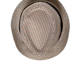 CHOKORE Men Houndstooth Patterned Fedora Hat image 3