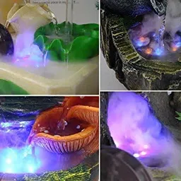 flojoy Asian Pumps & Machineries 12 Led Multicolor Changing Ultrasonic Mist Maker Humidifier Fogger With Crystal Ball & Stand For Water Fountain | Pond (Combo Pack) image 3