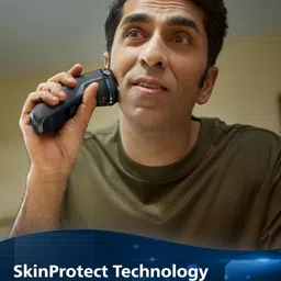 Philips Electric Shaver S3144/03 with Skin Protect Technology & Flex Head - Deep Blue image 4