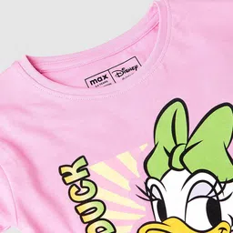 max Girls Printed Pure Cotton T-shirt image 5