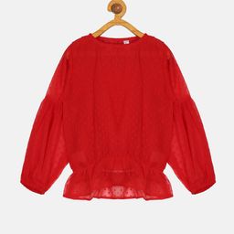 KiddoPanti Cinched Waist Puff Sleeves Top-picture-49