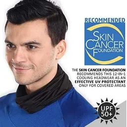 bismaadh Dust Sun Protection Windproof Breathable Seamless Bandana Neck Gaiter Cool Lightweight Face Scarf Mask (Black) image 4