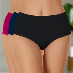 Heelium Women Pack of 3 Bamboo Odour-Free and Comfortable Hipster-picture-28