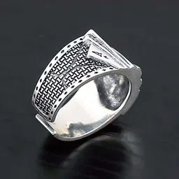 beautivia Tash RIng Stainless Steel Ace King Queen Jack Playing Card Stylish Biker Adjustable Ring for Men Boys image 3