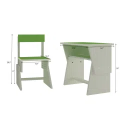 adona Utopia Extendable Toddler Study Desk and Chair Set in Verdant Green Colour image 8