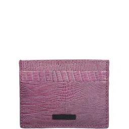 Sassora Unisex Textured Leather Slim Card Holder image 5