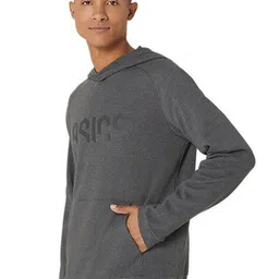 ASICS Hex Graphic Printed French Terry Po Hooded Pullover Sweatshirt image 4