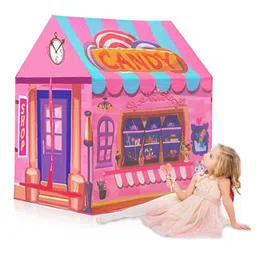 Baby Moo Unisex Kids Pink & Blue Printed Tent House image 5