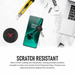 opentech OpenTech® Military-Grade Tempered Glass Screen Protector Compatible for OnePlus Nord 4 5G (6.74 Inch) Edge to Edge Coverage with Easy Installation kit image 3