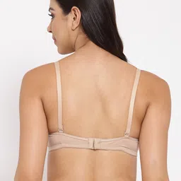 Inner Sense Beige T-shirt Bra Full Coverage Lightly Padded Sustainable ISB104 image 2