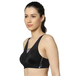 Triumph Triaction Pure Lite Non-wired Lightly Padded Full Coverage Sports Bra - Black image 3