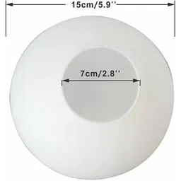 Improvhome Glass Shade for Modern Pendant Light Wall Lamp Globe Shape Globe Light Lamp Cover(White) image 4