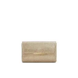 Aldo Rania Gold Womens Clutch with Detachable Chain image 1