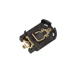 Black CR2032-BS-8, Button Battery Patch, Holder, Golden Foot image 1