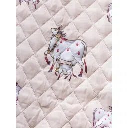 House of Quirk Anti-Slip Sofa Cover with Pocket Couch Protector - Beige Moo image 4