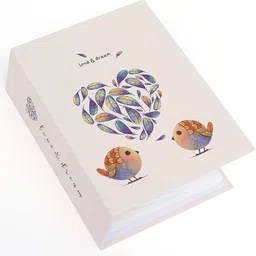 Even Photo Album Book, Album for photos collection, 4 inch x 6 inch (10 x 15 Cm) size Photo collection album with taxture and design on Cover (100 PHOTO SPACE) (love & dream) image 1