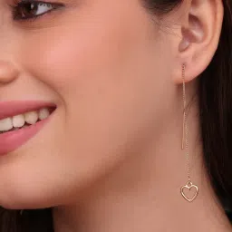 ToniQ Golden Threader Drop Earrings-picture-22