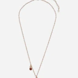 ToniQ Personalised V Initials and Birth Stone Charm Necklace-picture-14
