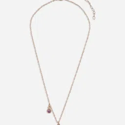 ToniQ Personalised L Initials and Birth Stone Charm Necklace-picture-13