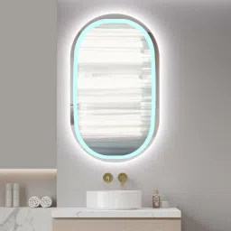 ledmirror.in Oblong LED Mirror with Backlit Edge for Modern image 2