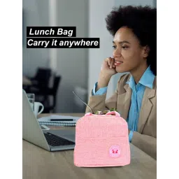 Awestuffs Pink Insulated Travel Food Storage Bag image 5