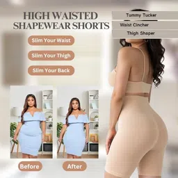 surat dream Shapewear for Women Tummy Tucker Body Shaper Ladies Belly Fat Shape (Free Size : S/M/L/XL/XXL/3XL) (Size : 28 to 40 Inch) image 5