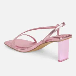 Aldo Devina Synthetic Pink Solid Heels image 2