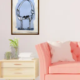The Art House Blue Abstract Painting Wall Art-image-30