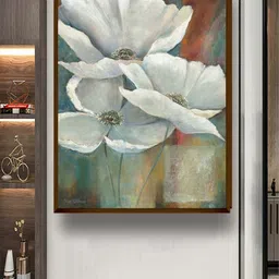 The Art House White Abstract Printed Wall Art image 1