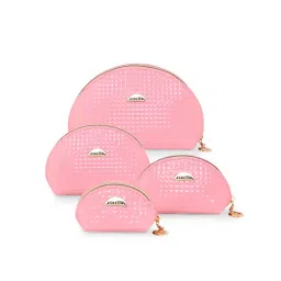 ESBEDA Women Pink Color Traveling Accessories Pouches (Set of 4)-image-96