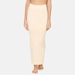 Zivame All Day Seamless Mermaid Saree Shapewear with Removable Drawcord - Skin 1-picture-30