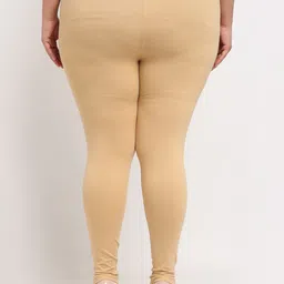 TAG 7 PLUS Navy Blue & Beige Pack of 2 Plus Size Leggings image 4