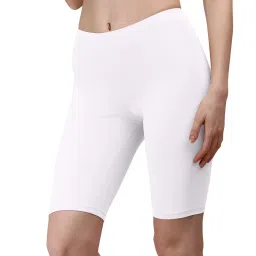 SOIE Mid Rise Soft Polyamide Spandex Knee Length Cycling Shorts image 3