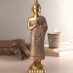 HABERE INDIA Gold-Toned Buddha Figurine Showpiece-picture-22