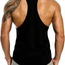 rodzen Men's Polyester Printed Sleeveless Sports Gym Boxing Workout Activewear Bodybulding Gym Vest Tank Top image 2