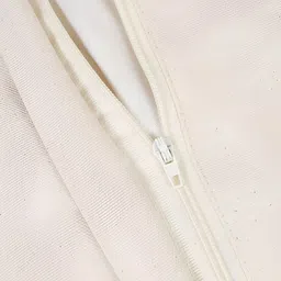 eyda Cream-Coloured & Maroon 2 Pieces Checked Cotton Square Cushion Covers image 4