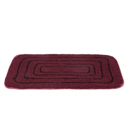 black gold Black Pack of 2 Pink & Black Cotton Anti-Slip Door Mats image 3