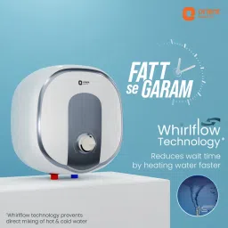 Orient Aquator 15 Litre 5 Star Vertical Storage Geyser with Whirlflow Technology (White) image 5