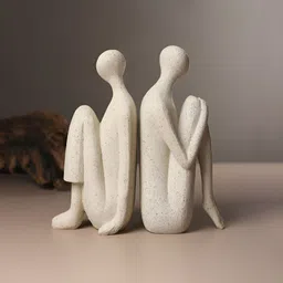 HABERE INDIA Grey Figurine Showpiece-image-49
