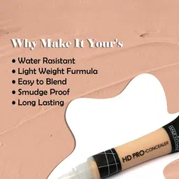 Half N Half HD Pro Concealer - 18 g - Ivory image 4