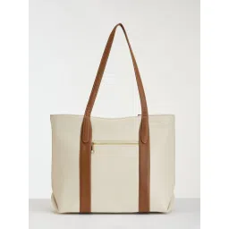 FARGO Capri Vegan Ivory Tote Bag for Women image 4