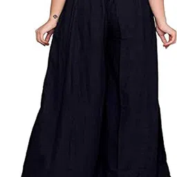 atarah Women Cotton Regular Fit Plus Size Palazzos image 3