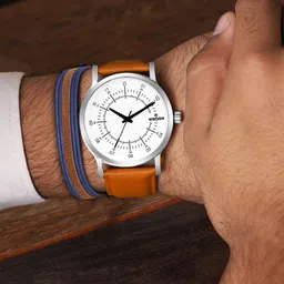 WROGN Men Dial & Leather Textured Straps Analogue Watch WRNWJ24 Set-09-picture-16