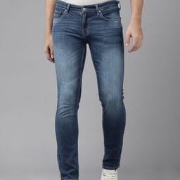 SPYKAR Men Blue Skinny Fit Low-Rise Light Fade Stretchable Jeans-picture-34