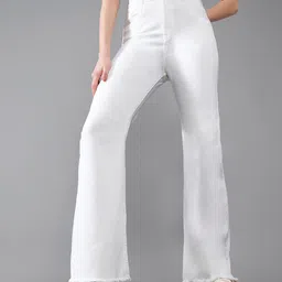 DOLCE CRUDO Women Bootcut High-Rise Stretchable Jeans-picture-37